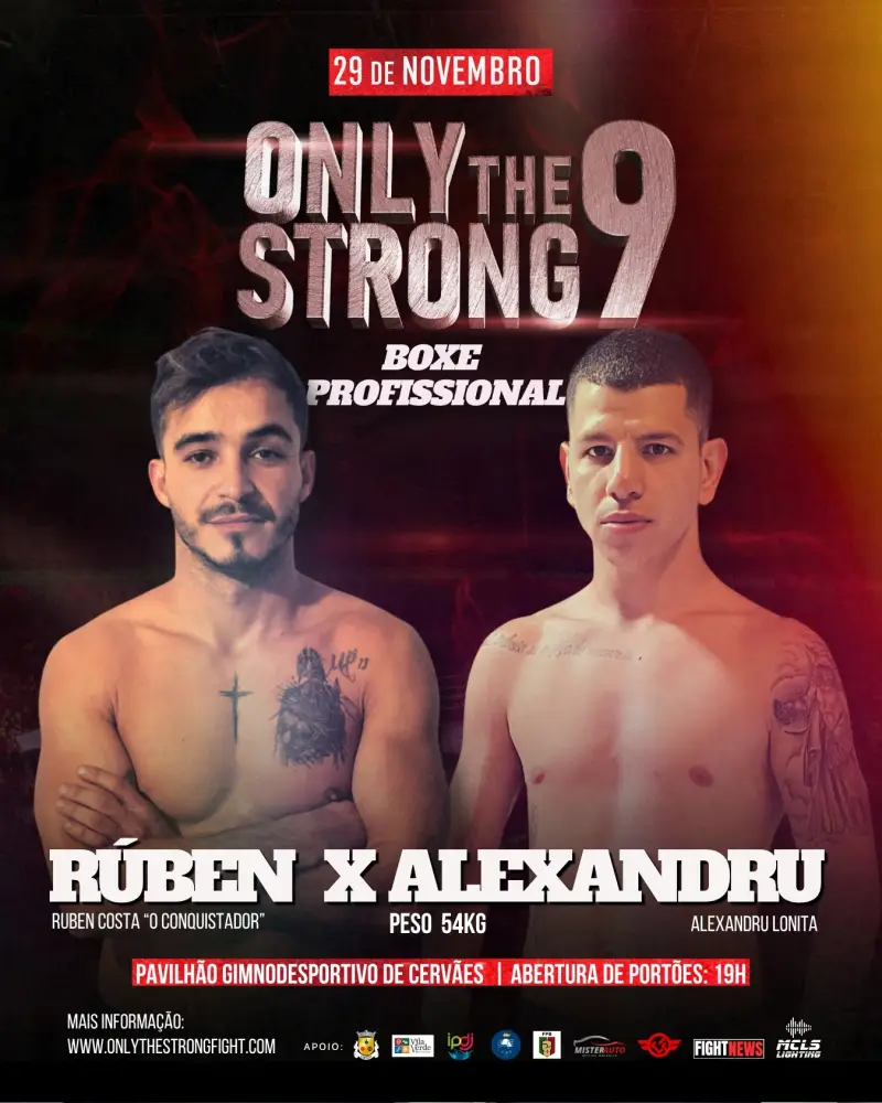 ONLY THE STRONG 9 - RUBEN COSTA  X  ALEXANDRU LONITA - BOXE PROFISSIONAL