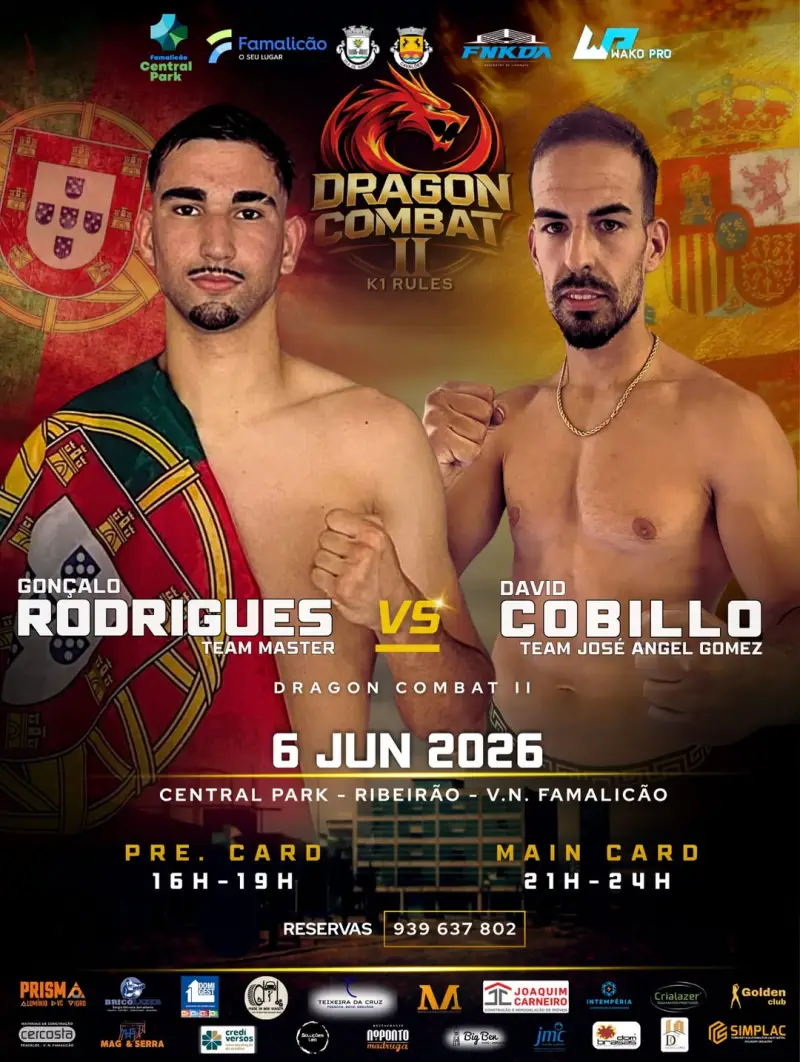 DRAGON COMBAT II - GONÇALO RODRIGUES vs DAVID COBILLO - KICKBOXING