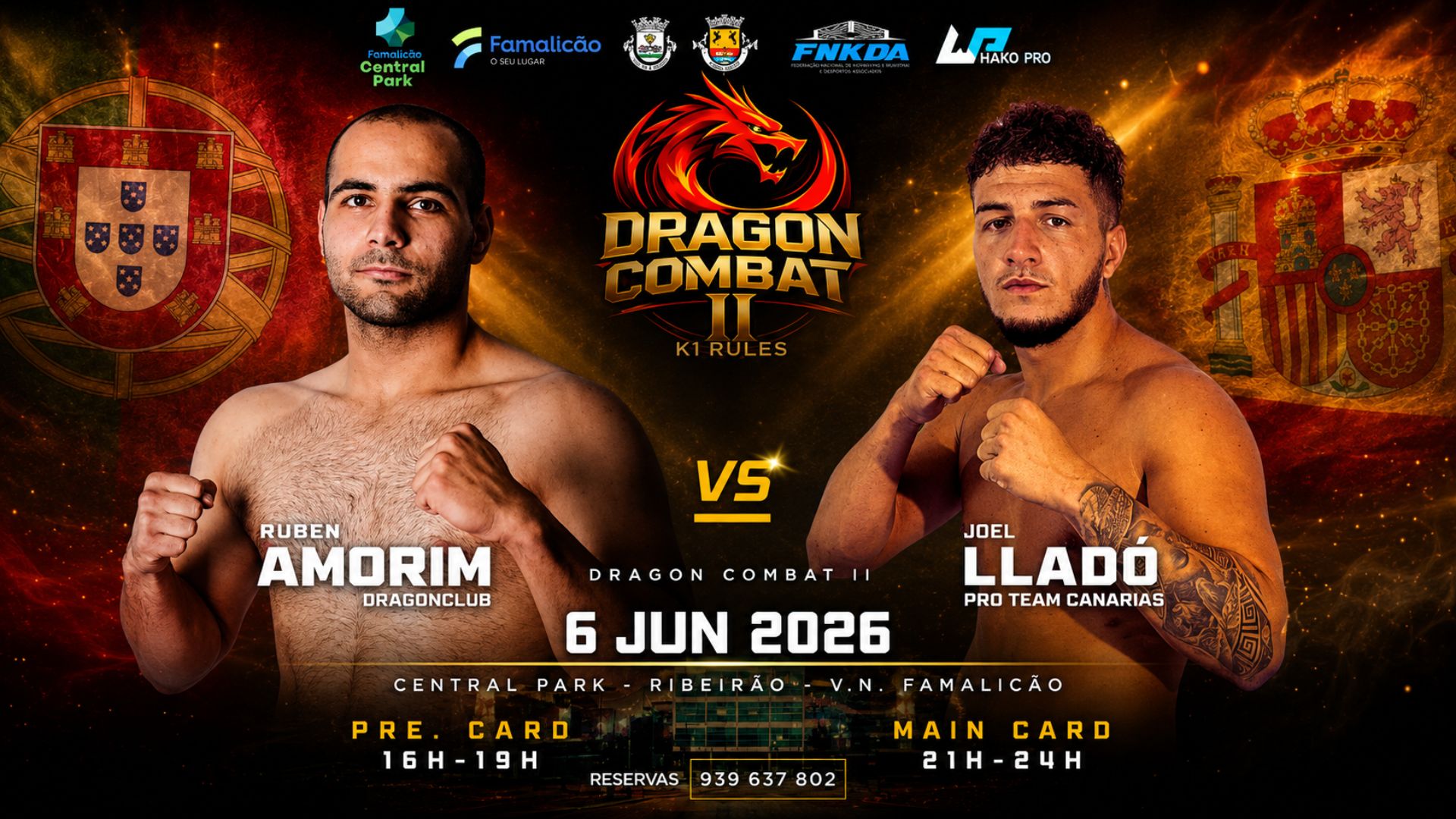DRAGON COMBAT II - RUBEN AMORIM X JOEL LLADÓ - KICKBOXING