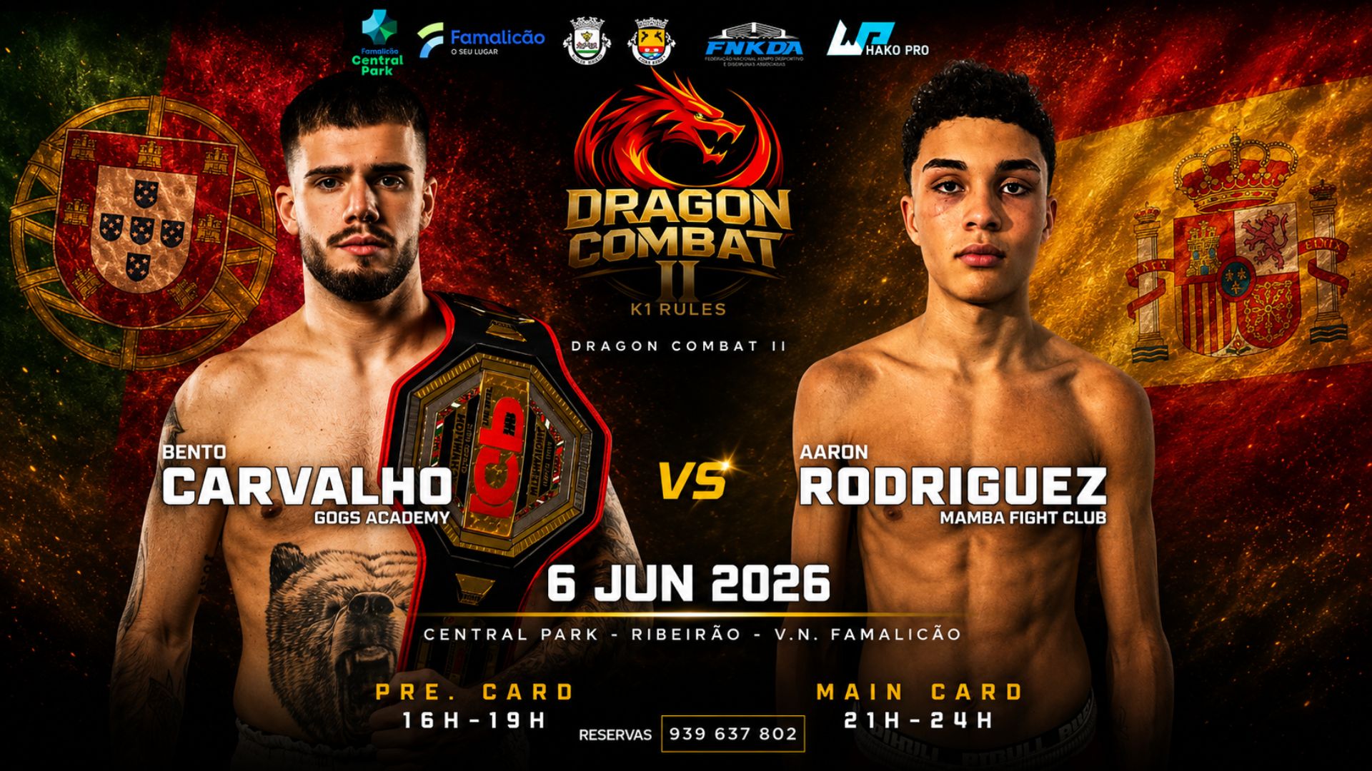 DRAGON COMBAT II - BENTO CARVALHO vs AARON RODRIGUEZ - KICKBOXING