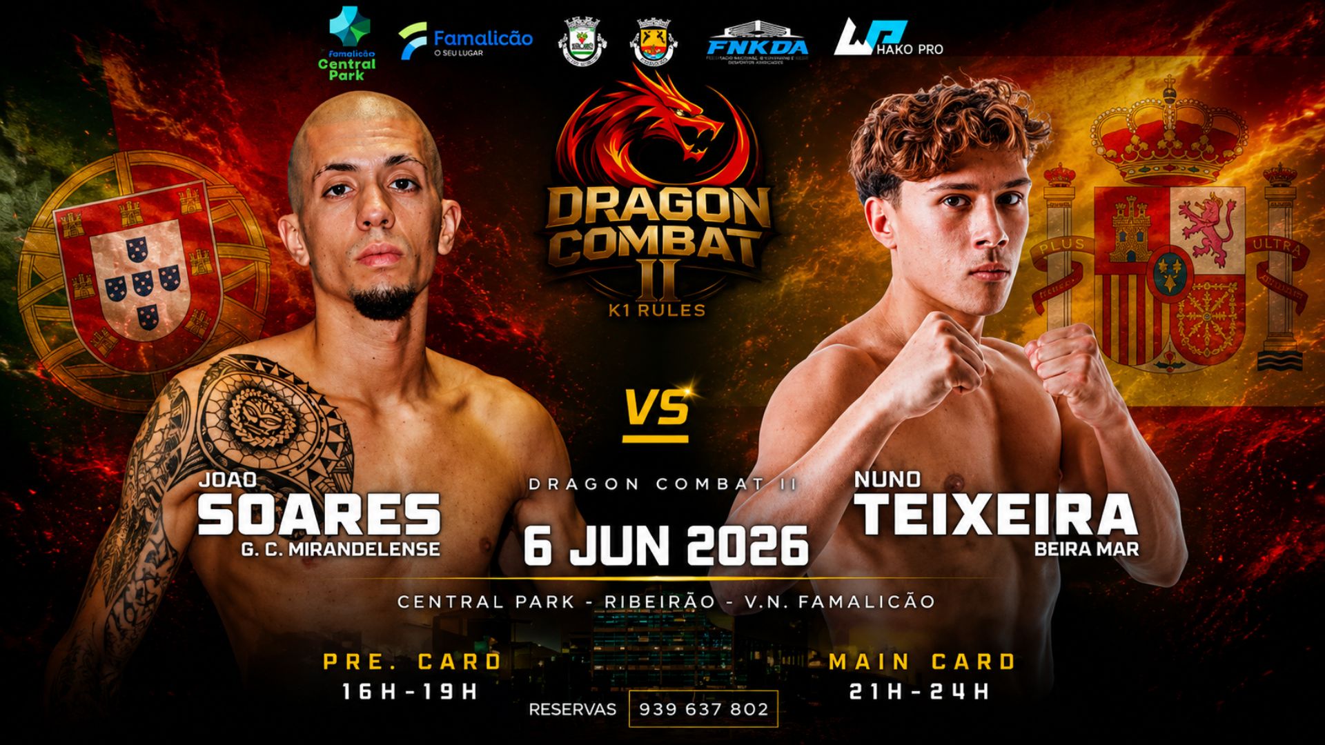 DRAGON COMBAT II - JOÃO SOARES vs NUNO TEIXEIRA - KICKBOXING