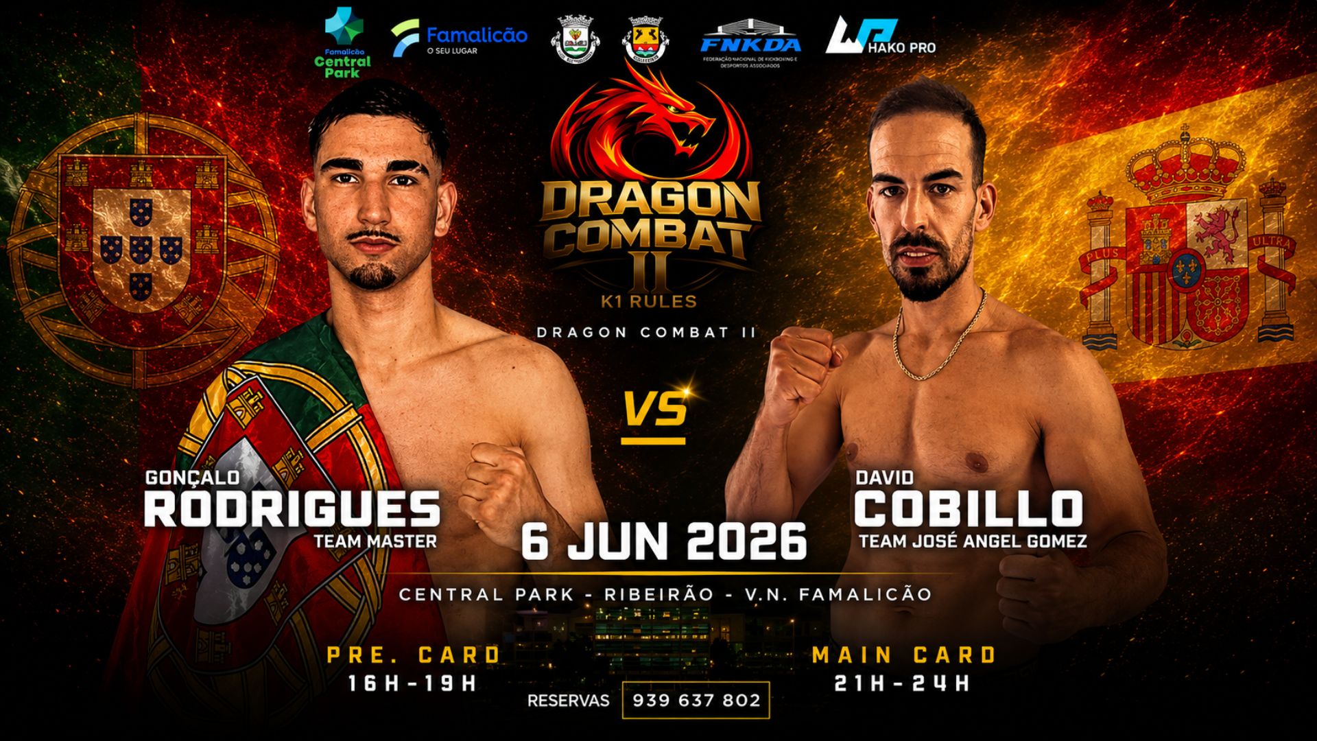 DRAGON COMBAT II - GONÇALO RODRIGUES vs DAVID COBILLO - KICKBOXING