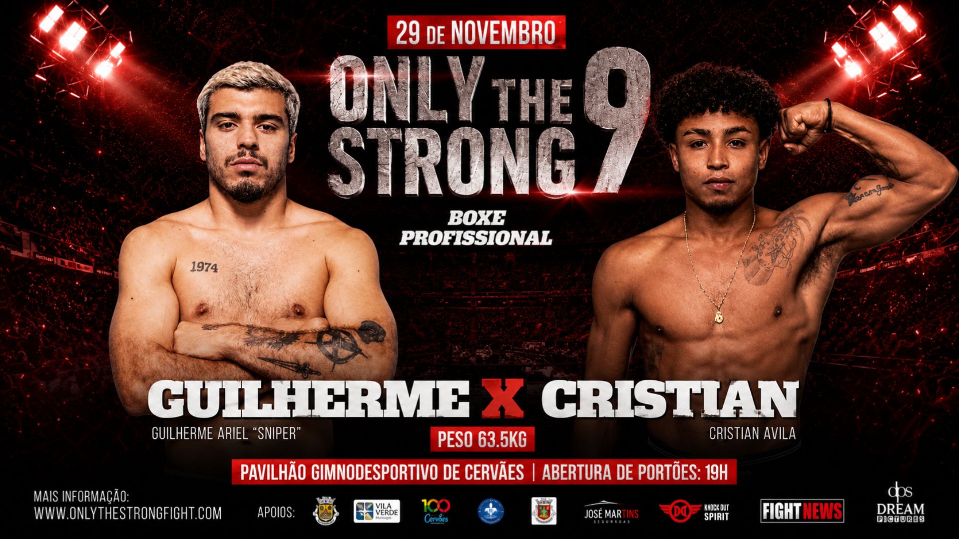 ONLY THE STRONG 9 - GUILHERME ARIEL X CRISTIAN ÁVILA - BOXE PROFISSIONAL