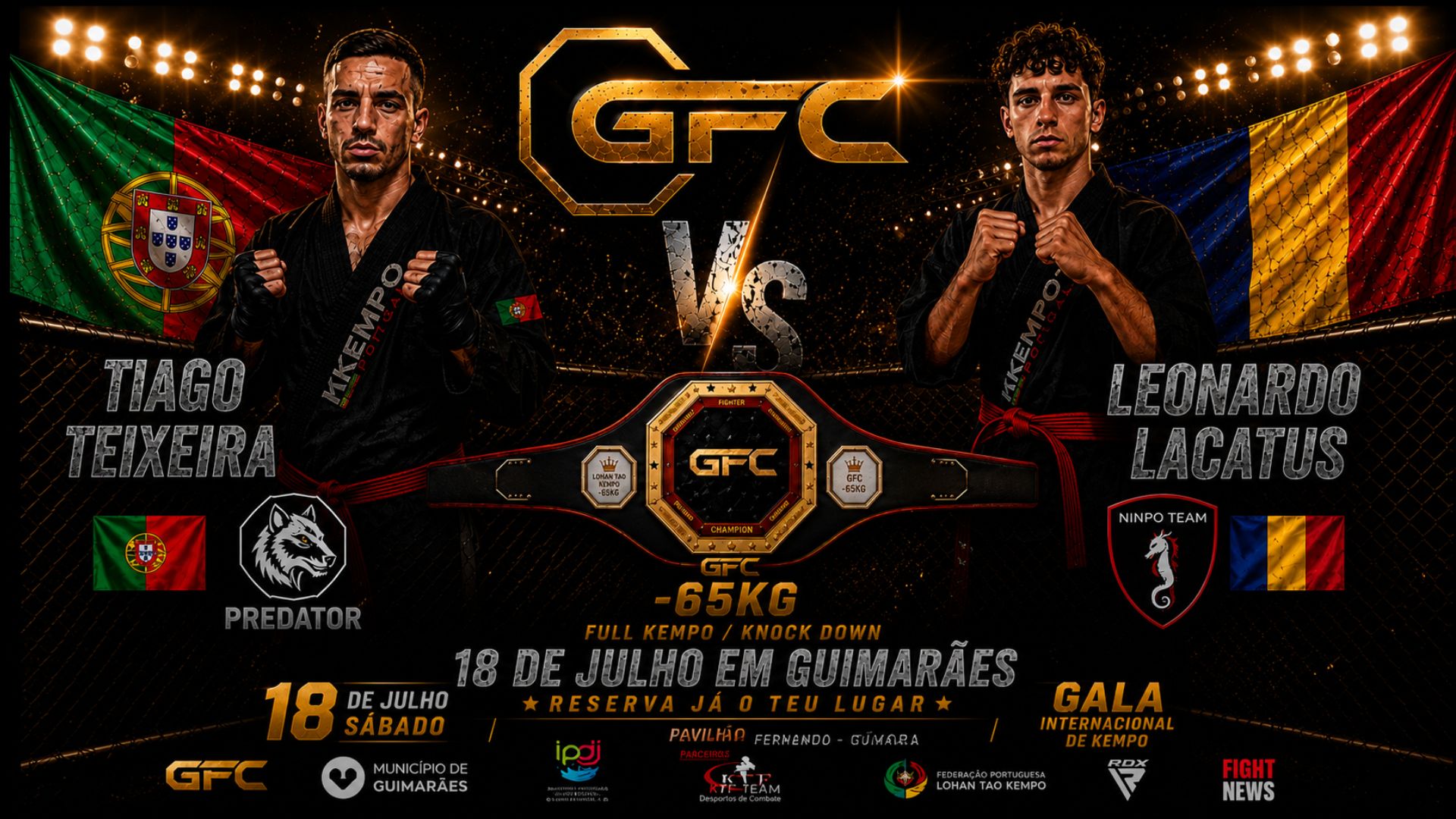 GREATEST FIGHTER CHAMPIONSHIP 9 - TIAGO TEIXEIRA x LEONARDO LACATUS - KEMPO